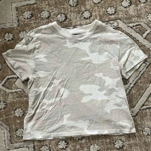 Wild Fable @ Target White/Neutral Camo Cotton Shirt